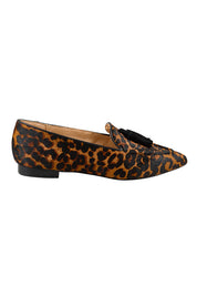 Product shot of the Palace Loafer - Leopardblack in colour Leopardblack, from the front