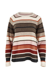 Product shot of the Aline Lambswool Sweater in colour Darkbrown, from the front