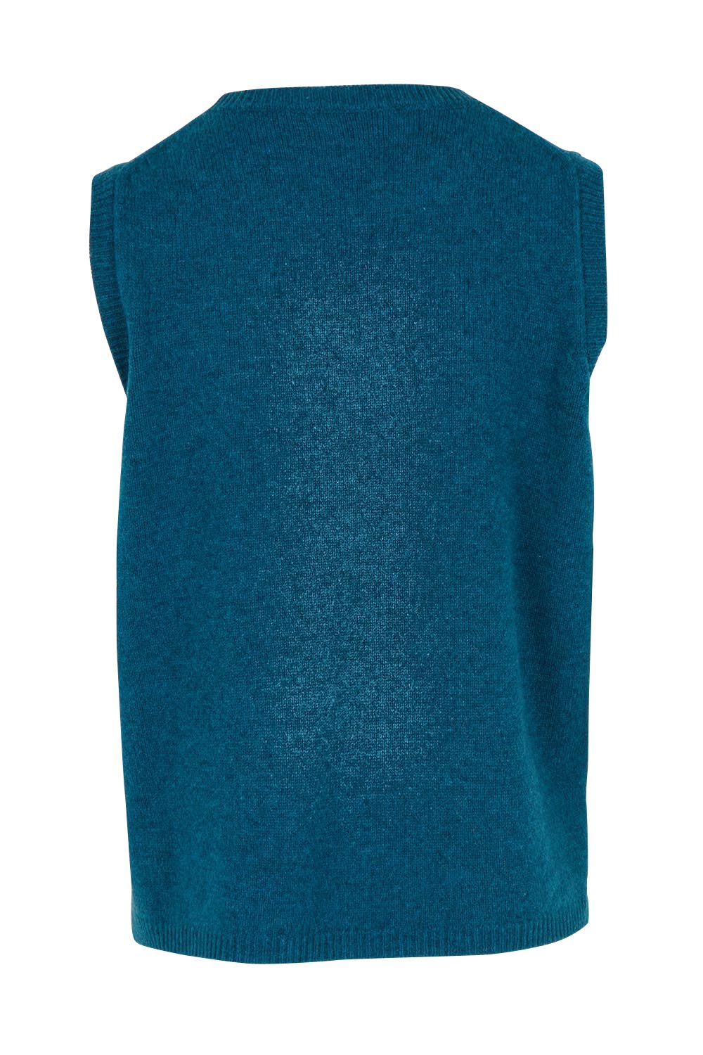 Product shot of the Mitos Vest in colour Darkaqua (Green), from the back