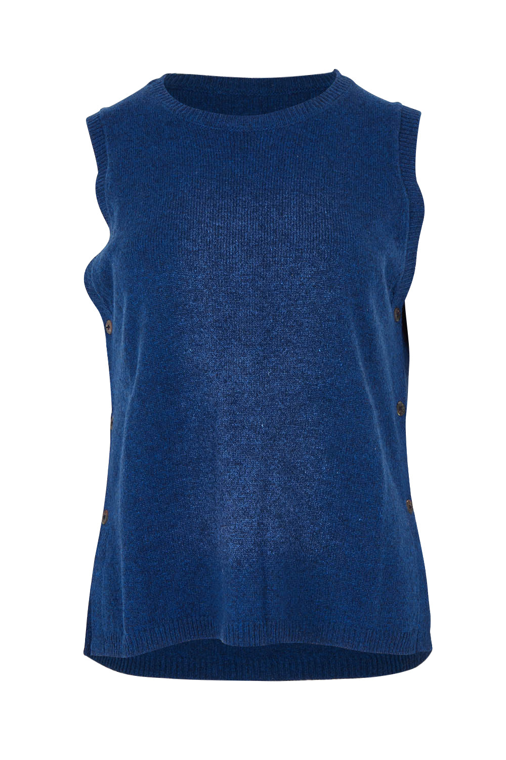 Product shot of the Mitos Vest in colour Darkblue (Blue), from the front