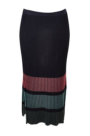 Product shot of the Paula Reversible Skirt in colour Black (Black), from the back