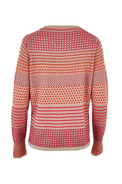 Product shot of the Rihanna Organic Cotton Sweater in colour Mushroom, from the back