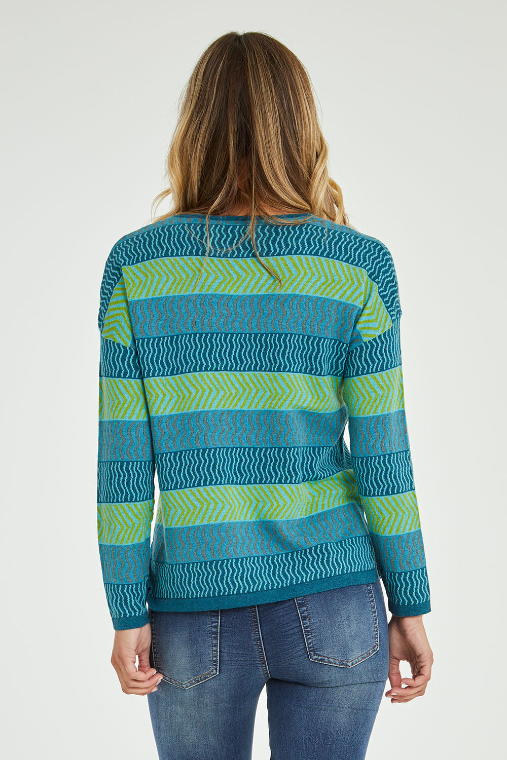 Preloved Rosetta Sweater - Ocean