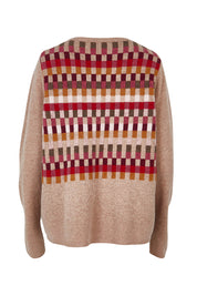 Product shot of the Salka Sweater in colour Oat, from the back