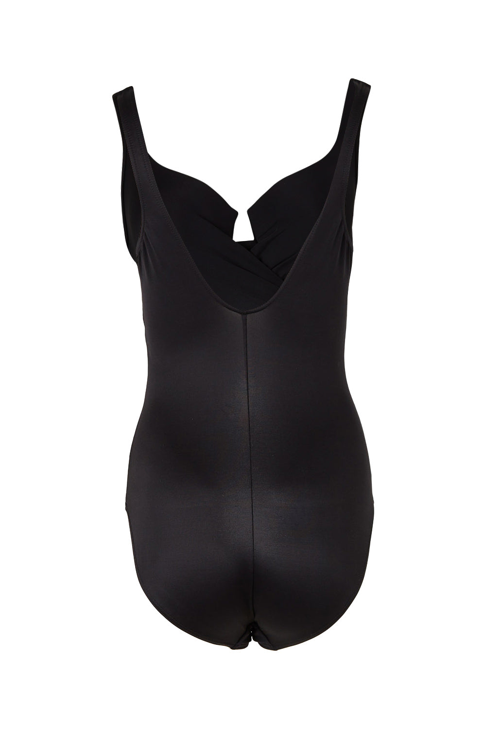 Product shot of the Escape Underwired Shaping Swimsuit in colour Black (Black), from the back