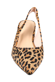 Product shot of Themust Leather Heel in colour Leopardpon, detail