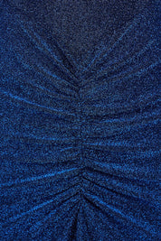 Dion Metallic Gown - Sapphire