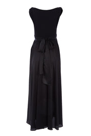 Product shot of the Chloe Dress in colour Black (Black), from the back