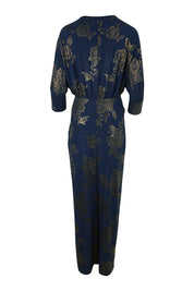 Preloved The Printed Nadine Dress - Navygold