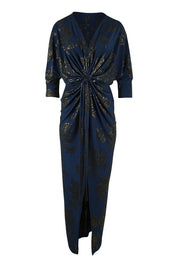 Preloved The Printed Nadine Dress - Navygold