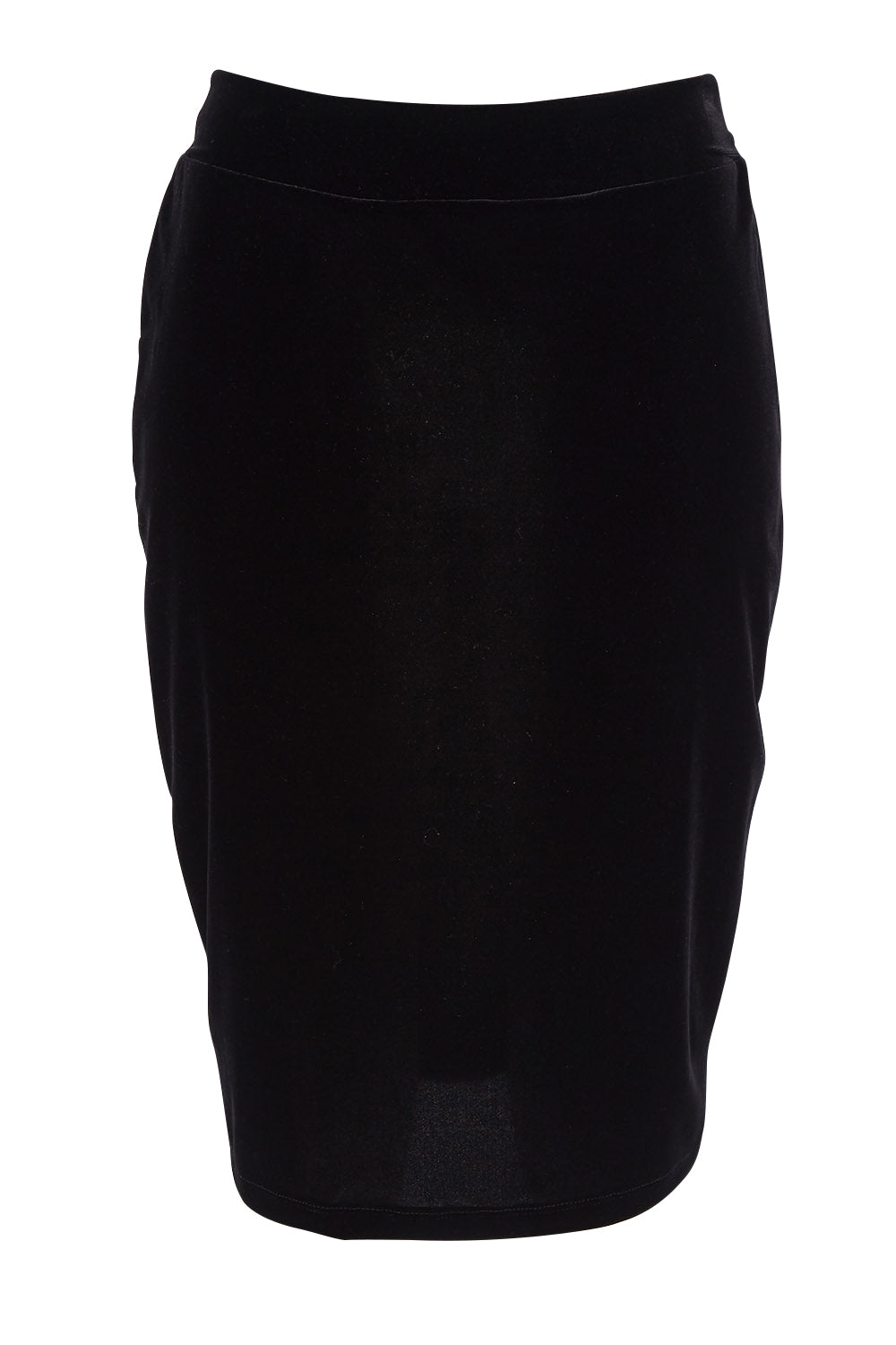 Product shot of the Roanna Skirt in colour Black (Black), from the front