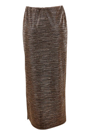 Product shot of the Kate Skirt in colour Copper (Metallics), from the back
