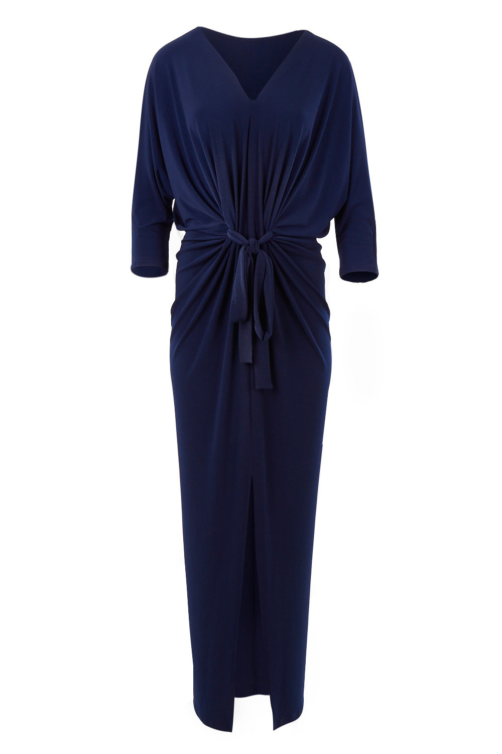 Product shot of the Nadine Dress in colour NavyBlue (Blue), from the front