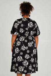 Preloved Alanah Wrap Dress - Tulips