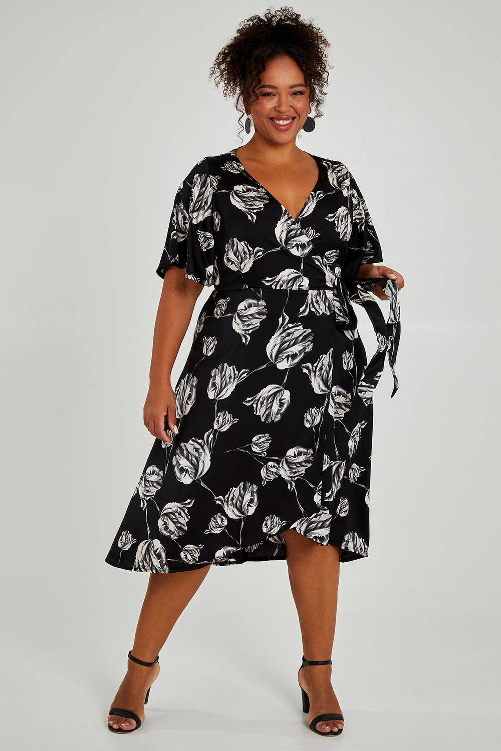 Preloved Alanah Wrap Dress - Tulips
