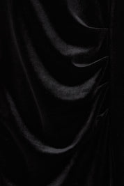 Product shot of the Diana Velvet Dress in colour Black (Black), detail