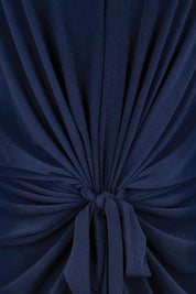 Product shot of the Niamh Top – Navy in colour Navy, showing detail