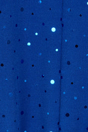 Product shot of the Niamh Top in colour Cobalt (Blue), detail