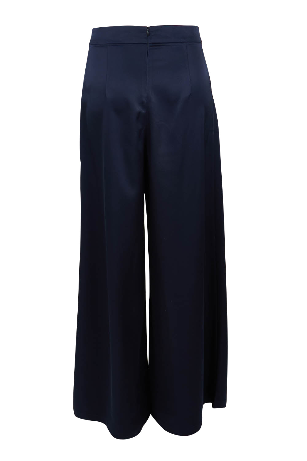 Product shot of the Mandy Pants in colour Navy (Blue), from the back