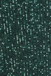 Product shot of the Reece Top in colour Forest (Metallics), detail