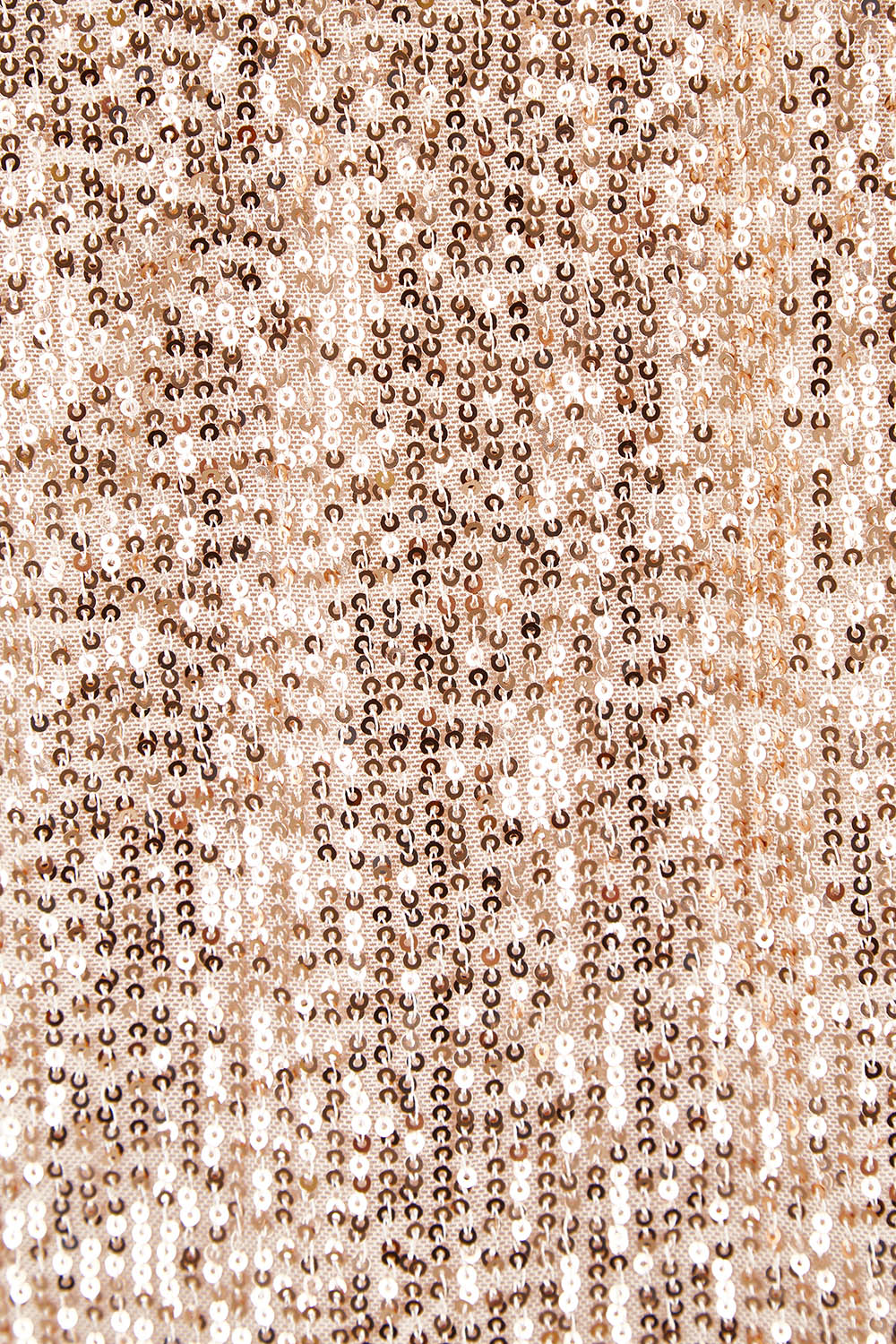 Product shot of the Reece Top in colour Rosegold (Metallics), detail