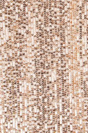 Product shot of the Reece Top in colour Rosegold (Metallics), detail