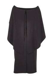 Product shot of the Cora Dress in colour Black (Black), from the back