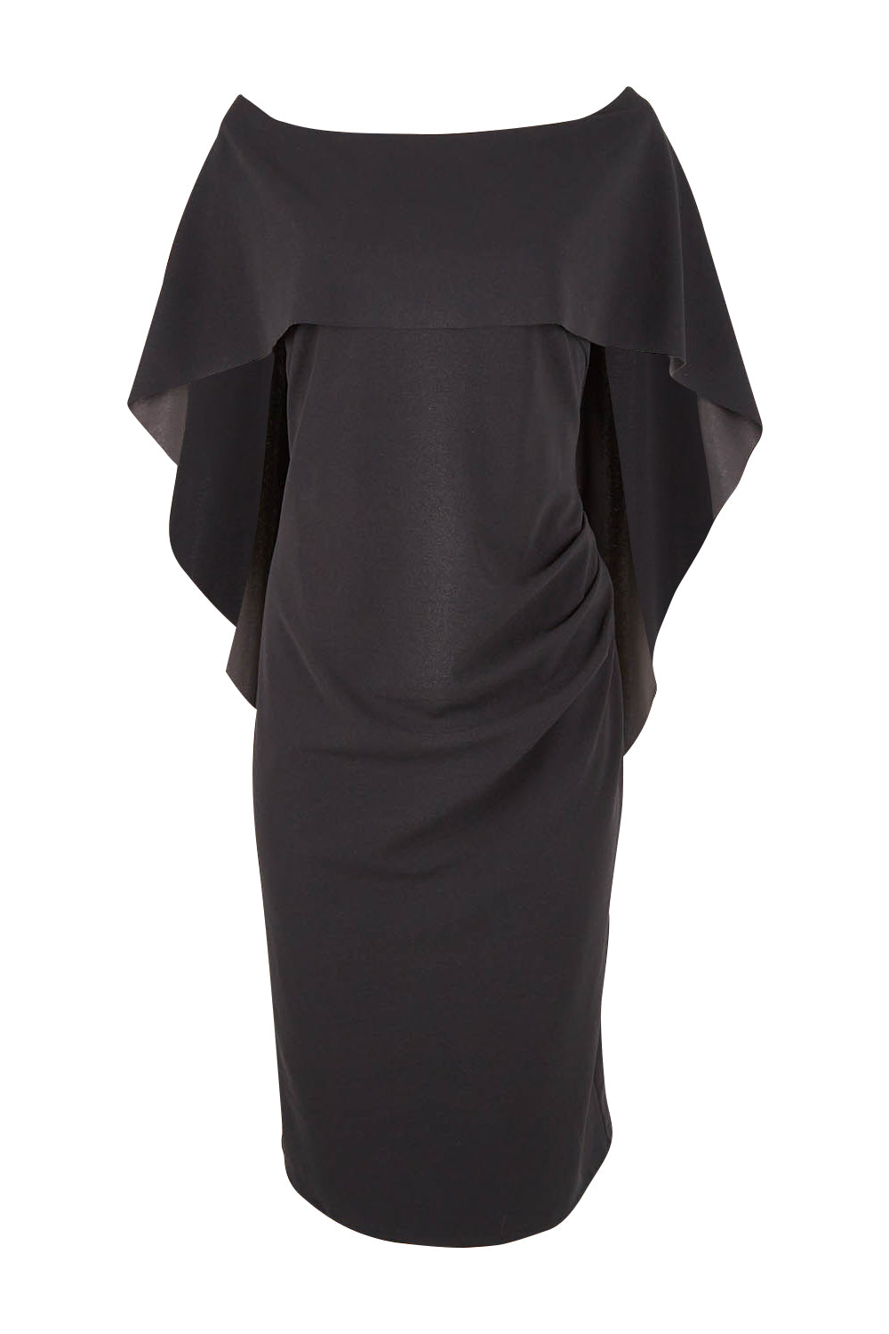Product shot of the Cora Dress in colour Black (Black), from the front