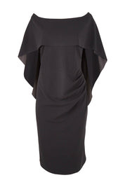 Product shot of the Cora Dress in colour Black (Black), from the front