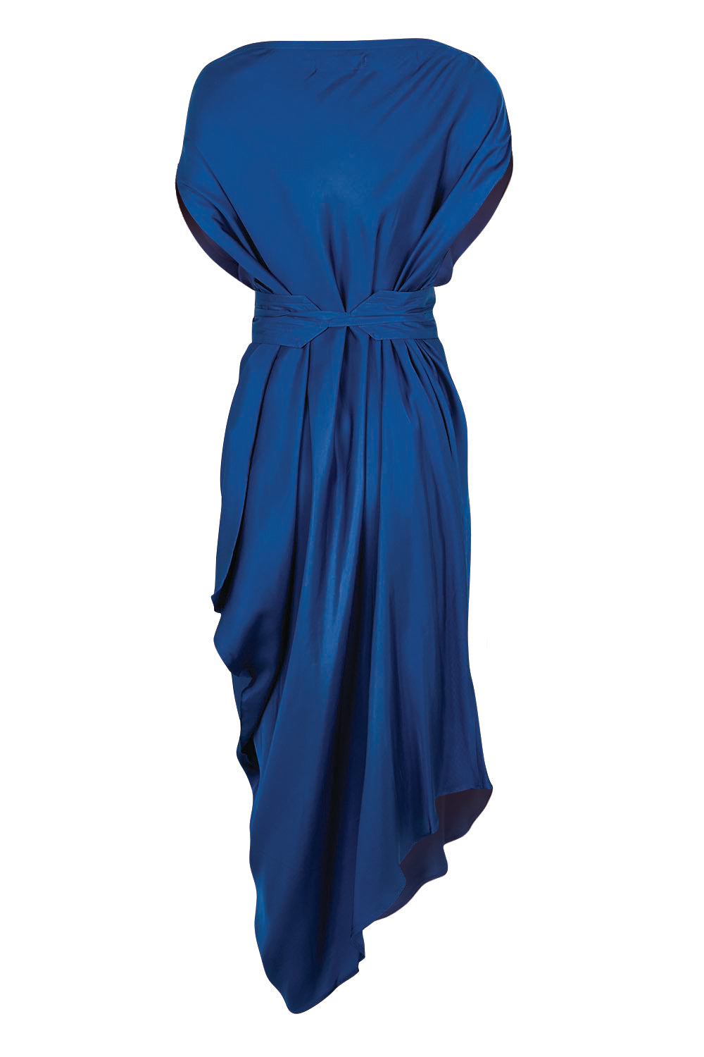 Product shot of the Hayley Dress – Orionblue in colour Orionblue, from the back