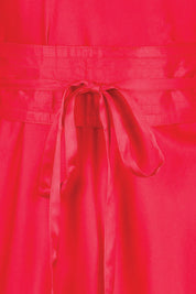 Product shot of the Hayley Dress – Parisred in colour Parisred, showing detail