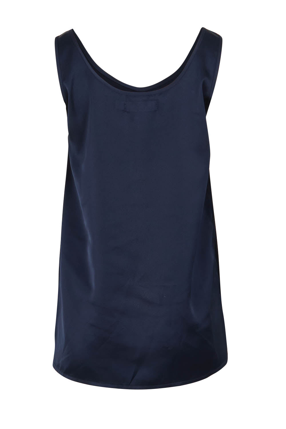 Product shot of the Cindy Top in colour Navy (Blue), from the back