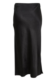 Product shot of the Sienna Skirt in colour Black (Black), from the back