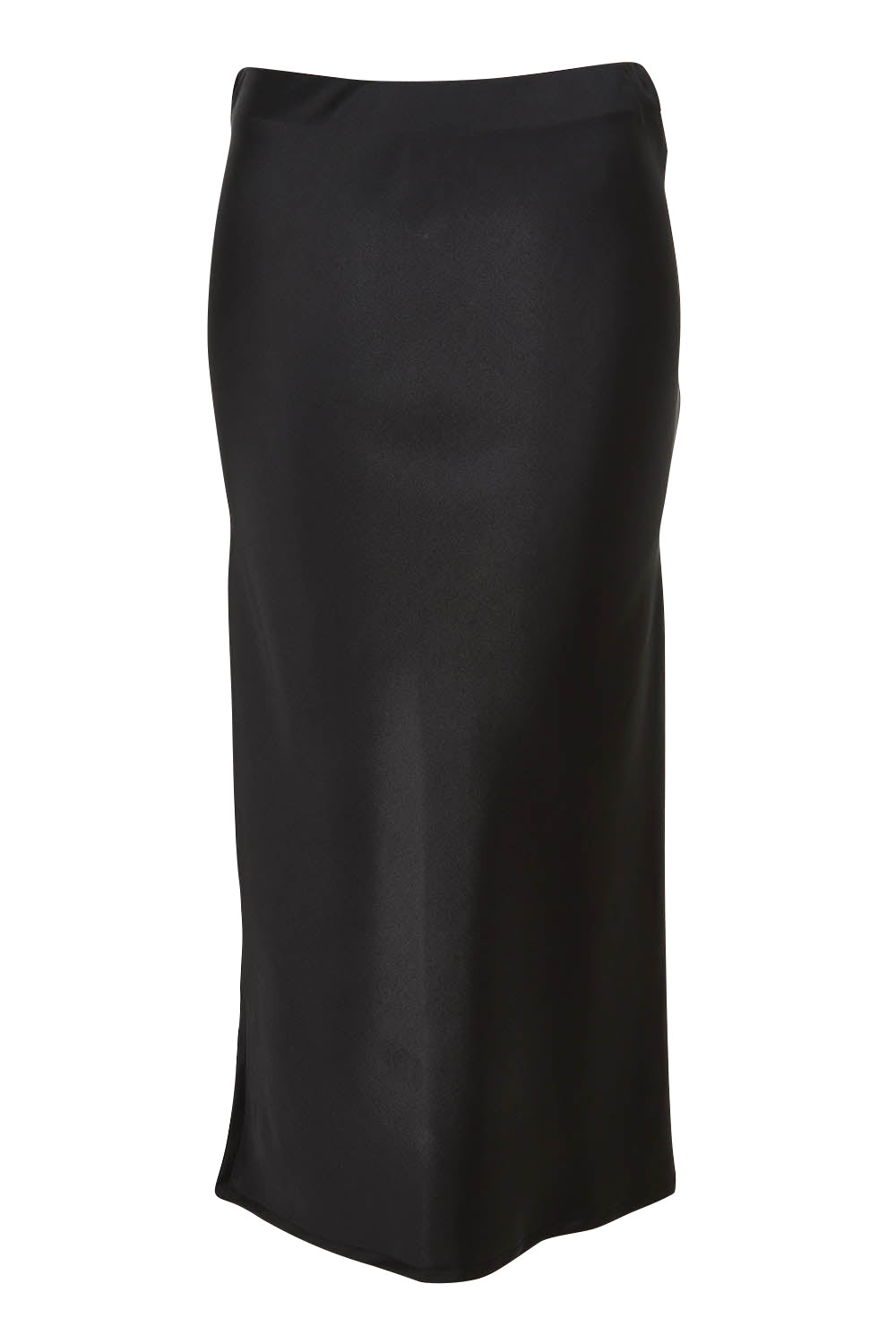 Product shot of the Sienna Skirt in colour Black (Black), from the front