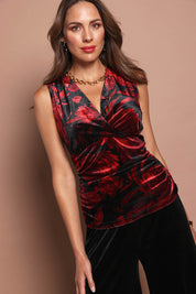 Sabrina Velour Top – Nightfleur