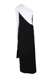Product shot of the Camille Reversable Dress – Black in colour Black, showing detail