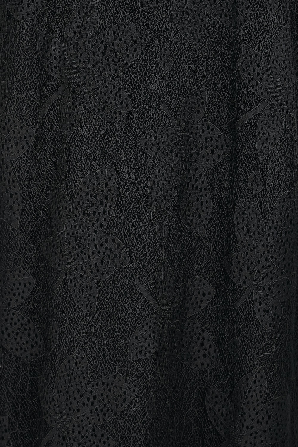 Product shot of the Nina Lace Dress - Black in colour Black, showing detail