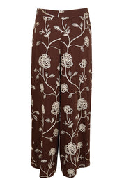 Product shot of the Celia Pants - Chocolategold in colour Chocolategold, from the back