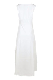 Product shot of the Lisa Evening Gown - Snow in colour Snow, from the back