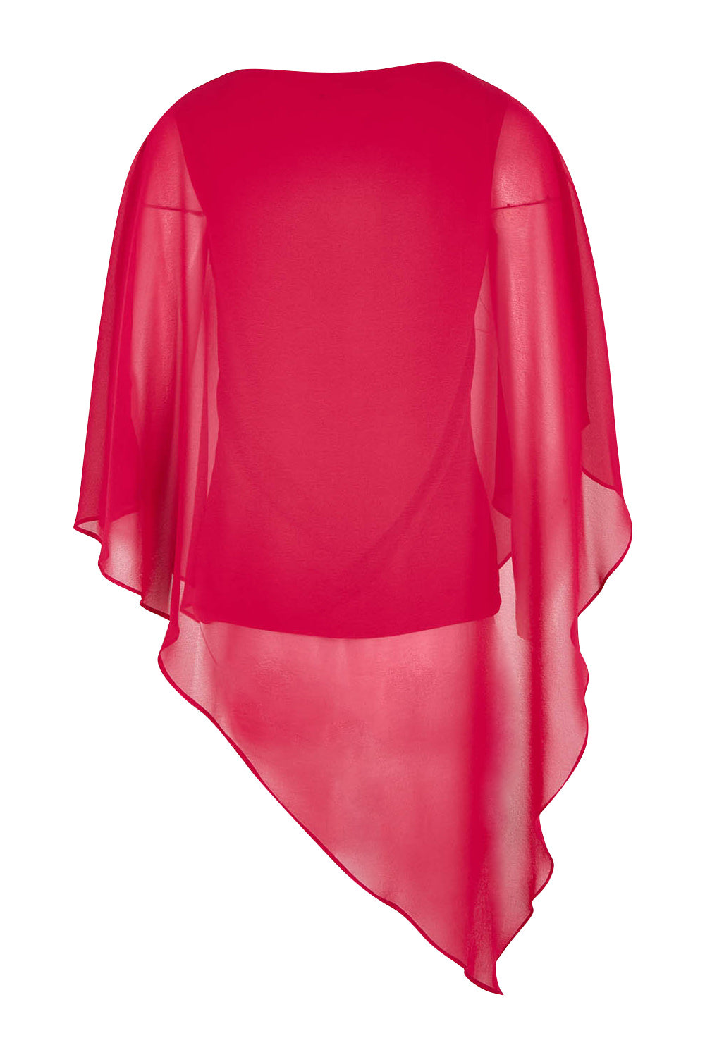 Product shot of the Marie Top in colour Granita (Pink), from the back