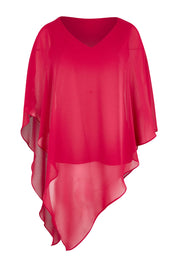 Product shot of the Marie Top in colour Granita (Pink), from the front