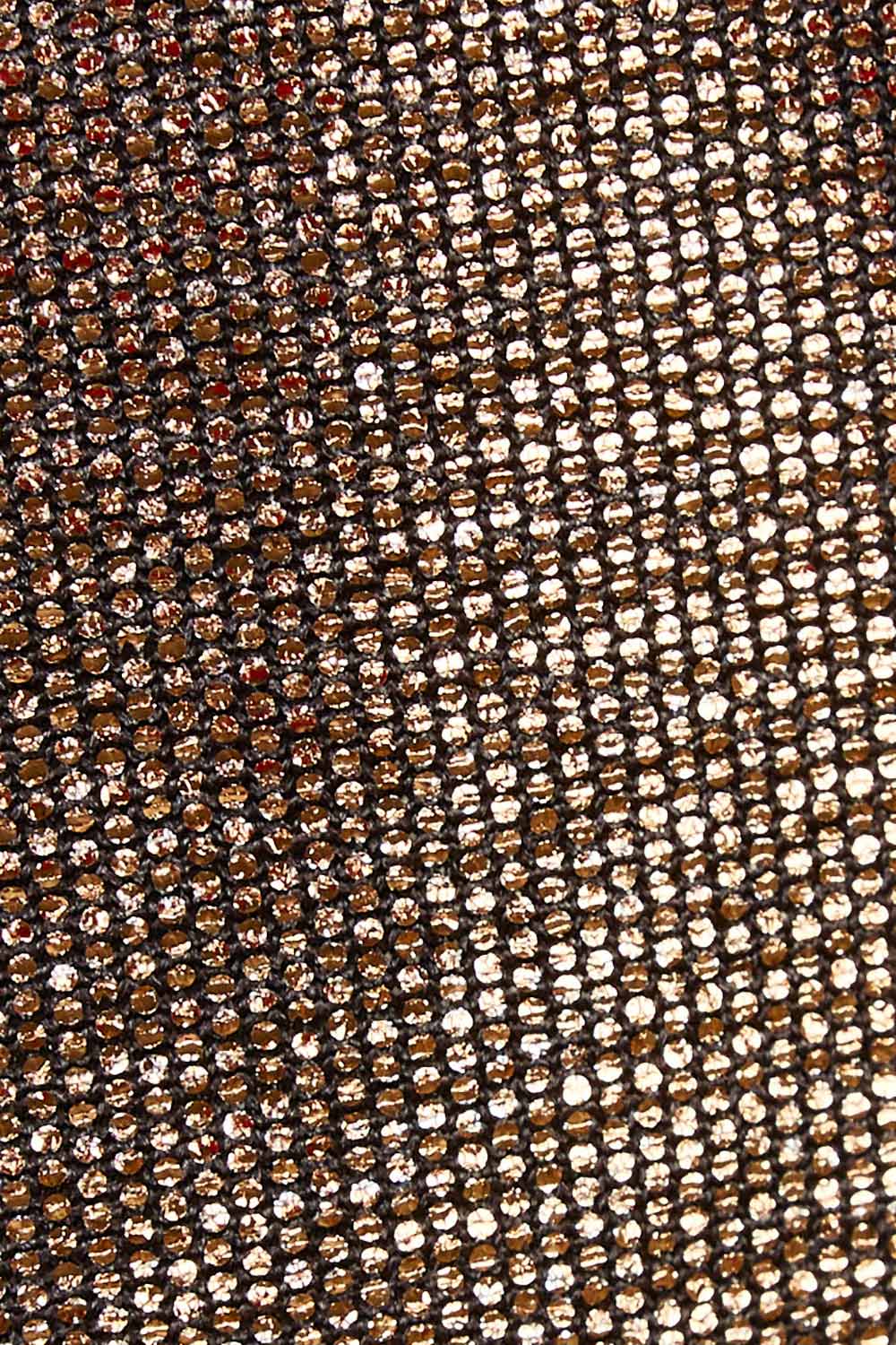 Product shot of the Nancy Dress in colour Bronze (Metallics), detail