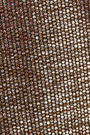 Product shot of the Nancy Dress in colour Bronze (Metallics), detail