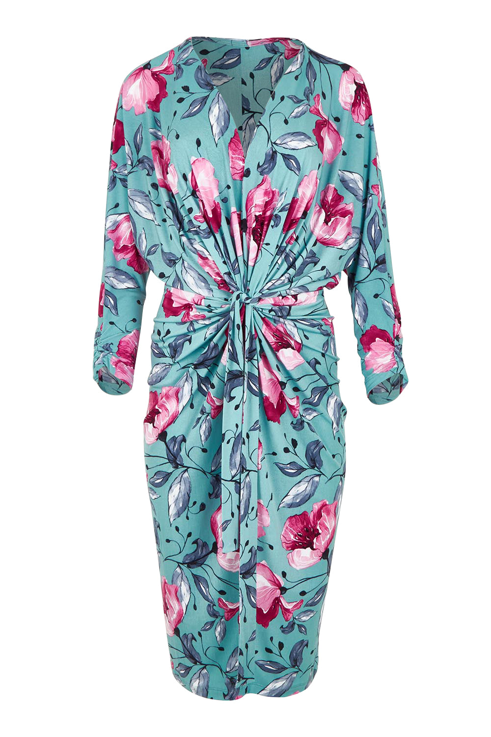 Product shot of The Printed Nancy Dress in colour Windflower, from the front