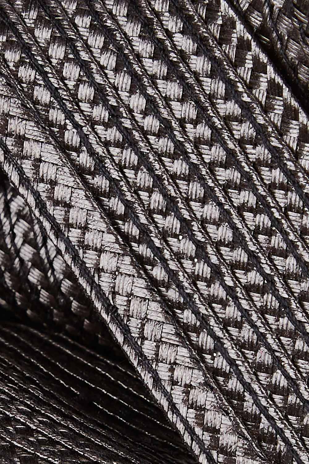 Product shot of the Nalah Fascinator in colour Black (Black), detail