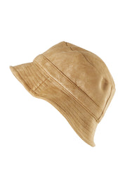 Product shot of the Nina Bucket Hat in colour Camel, from the front