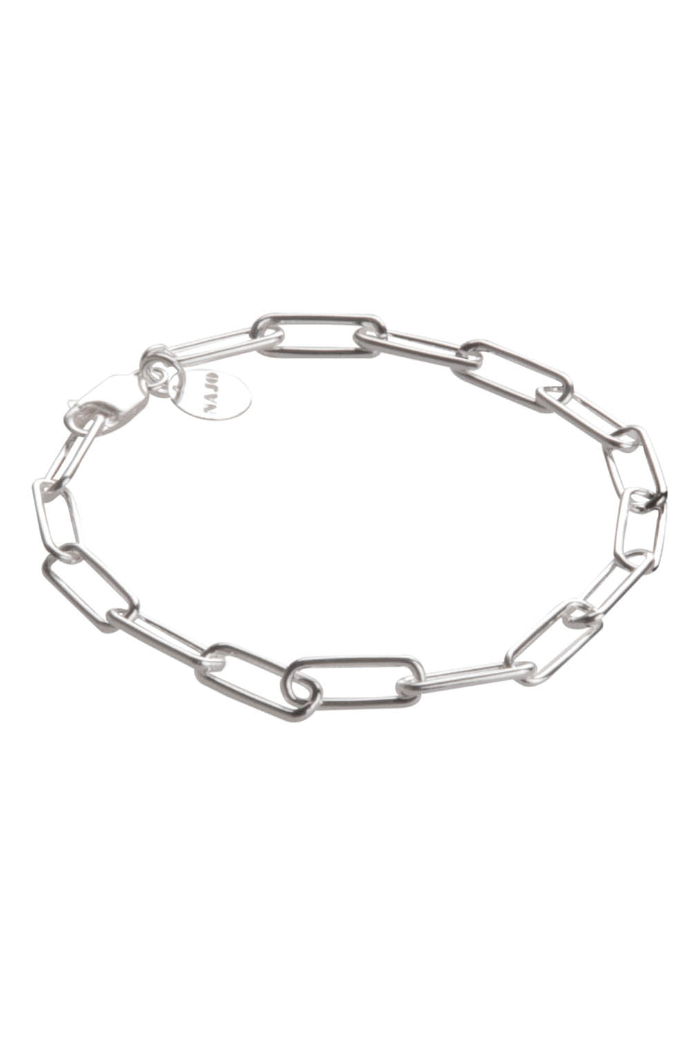 Product shot of the Vista Chain Bracelet in colour Silver (Metallics), detail
