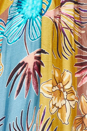 Product shot of the Amisha S/S Maxi in colour Chai, detail