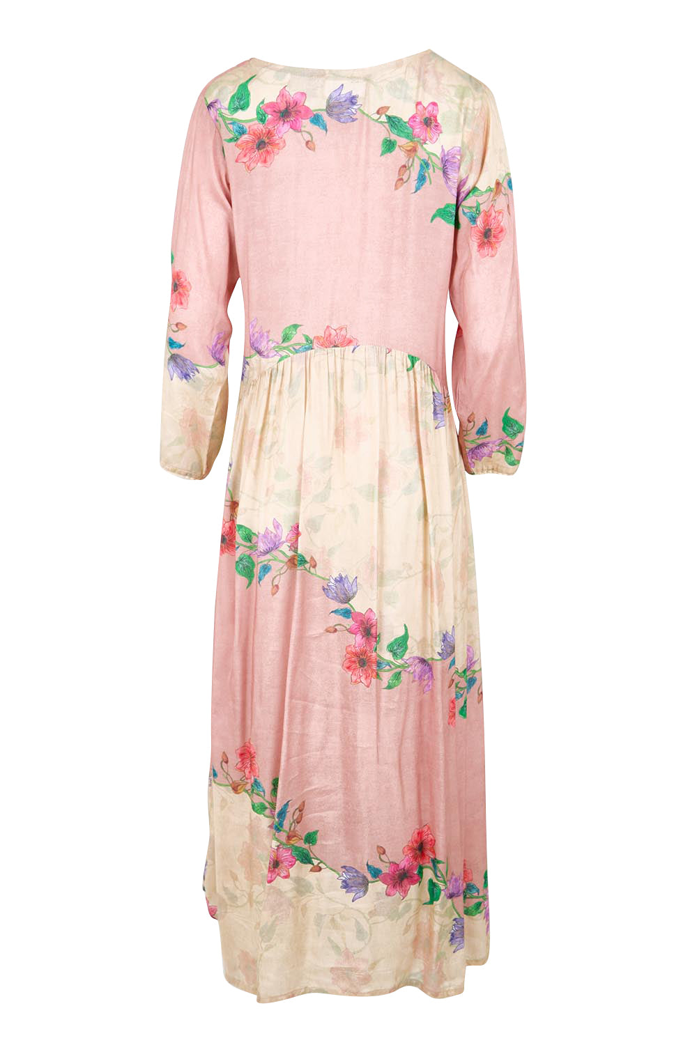 Product shot of the Penelope Maxi Dress – Rosary in colour Rosary, from the back
