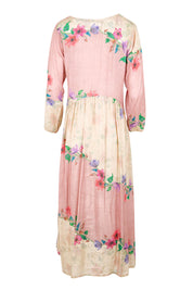 Product shot of the Penelope Maxi Dress – Rosary in colour Rosary, from the back